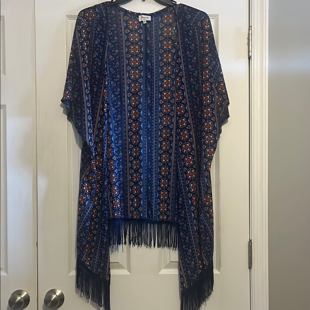 Boho Fringe Kimono Cardigan